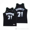 Camiseta Kevin Garnett NO 21 Minnesota Timberwolves Classic Negro