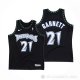 Camiseta Kevin Garnett NO 21 Minnesota Timberwolves Classic Negro