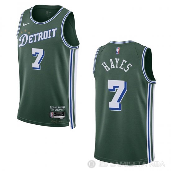 Camiseta Killian Hayes #7 Detroit Pistons Ciudad 2022-23 Verde - Haga un click en la imagen para cerrar