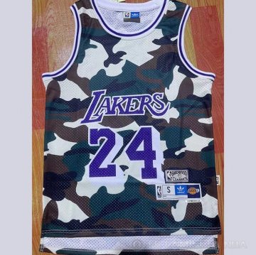 Camiseta Kobe Bryant #24 Los Angeles Lakers Camuflaje