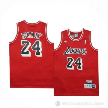 Camiseta Kobe Bryant #24 Los Angeles Lakers Retro Rojo