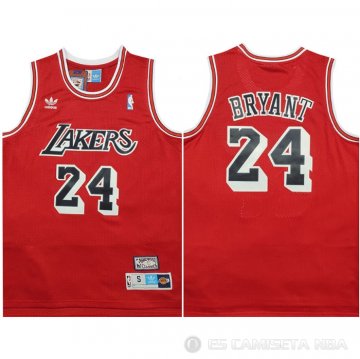 Camiseta Kobe Bryant #24 Los Angeles Lakers Retro Rojo