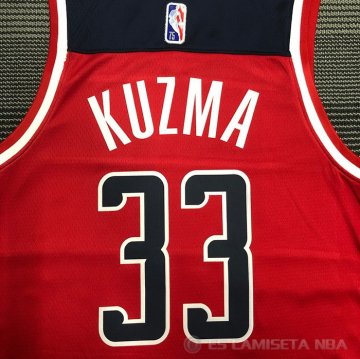 Camiseta Kyle Kuzma NO 33 Washington Wizards Icon 2020-21 Rojo