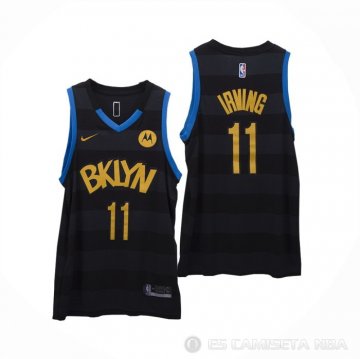 Camiseta Kyrie Irving NO 11 Brooklyn Nets Fashion Royalty Negro