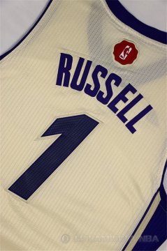 Camiseta Russell Christmas #1 Los Angeles Lakers Blanco