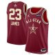 Camiseta LeBron James #23 All Star 2024 Los Angeles Lakers Rojo