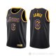 Camiseta LeBron James NO 6 Los Angeles Lakers Earned 2021-22 Negro