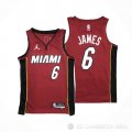 Camiseta LeBron James #6 Miami Heat Statement 2020-21 Rojo