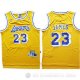 Camiseta Lebron James #23 Los Angeles Lakers Amarillo