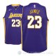 Camiseta Lebron James #23 Los Angeles Lakers Nino Statement 2017-18 Violeta