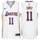 Camiseta Lopez #11 Los Angeles Lakers Autentico 2017-18 Blanco