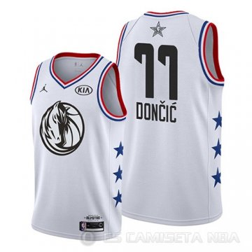 Camiseta Luka Doncic #77 All Star 2019 Dallas Mavericks Blanco