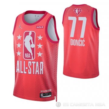 Camiseta Luka Doncic #77 All Star 2022 Dallas Mavericks Granate