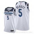 Camiseta Malik Beasley #5 Minnesota Timberwolves Association 2019-20 Blanco