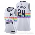 Camiseta Mason Plumlee #24 Denver Nuggets Ciudad Edition Blanco