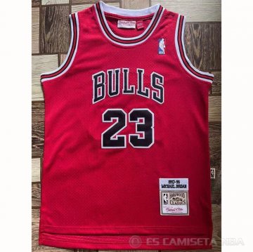 Camiseta Michael Jordan #23 Chicago Bulls Nino Mitchell & Ness 1997-98 Rojo