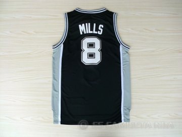 Camiseta Mills #8 San Antonio Spurs Negro