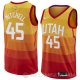 Camiseta Mitchell #45 Utah Jazz Ciudad 2017-18 Naranja