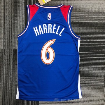 Camiseta Montrezl Harrell NO 6 Washington Wizards Ciudad 2021-22 Azul
