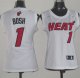 Camiseta Bosh #1 Miami Heat Mujer Blanco