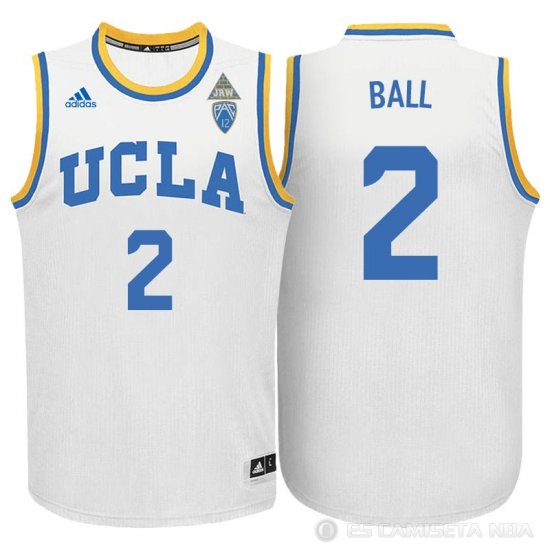 Camiseta NCAA Ball #2 UCLA Bruins Blanco - Haga un click en la imagen para cerrar