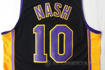 Camiseta Nash #10 Los Angeles Lakers Negro