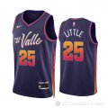 Camiseta Nassir Little #25 Phoenix Suns Ciudad 2023-24 Violeta
