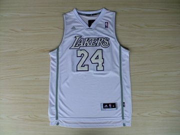 Camiseta Bryant #24 Lakers 2012 Navidad Blanco