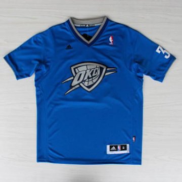Camiseta Durant #35 Thunder 2013 Navidad Azul