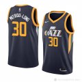 Camiseta Naz Mitrou-Long #30 Utah Jazz Icon 2018 Azul