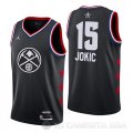 Camiseta Nikola Jokic #15 All Star 2019 Denver Nuggets Negro