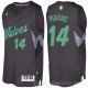 Camiseta Nikola Pekovic #14 Minnesota Timberwolves Navidad 2016 Negro