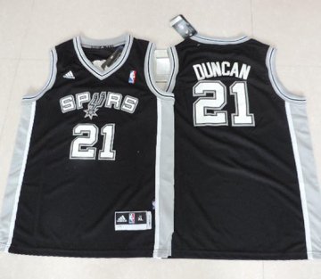 Camiseta Duncan #21 San Antonio Spurs Nino Negro