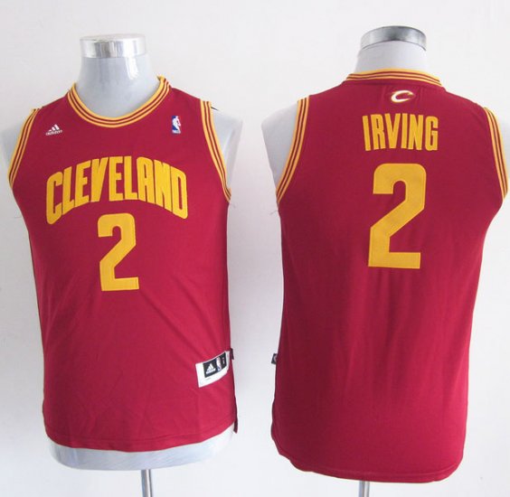 Camiseta Irving #2 Cleveland Cavaliers Nino Rojo - Haga un click en la imagen para cerrar