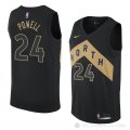 Camiseta Norman Powell #24 Toronto Raptors Ciudad 2018 Negro