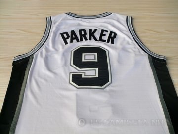 Camiseta Parker #9 San Antonio Spurs Blanco