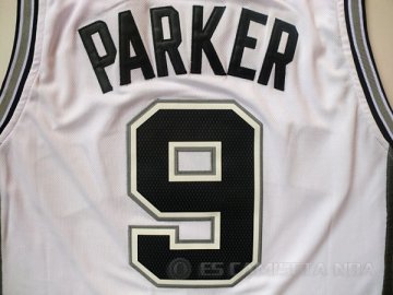 Camiseta Parker #9 San Antonio Spurs Blanco