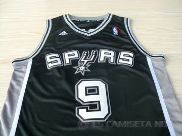 Camiseta Parker #9 San Antonio Spurs Negro