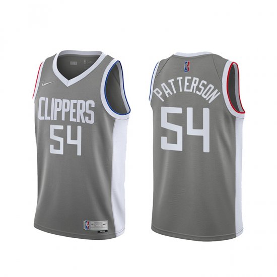 Camiseta Patrick Patterson NO 54 Los Angeles Clippers Earned 2020-21 Gris - Haga un click en la imagen para cerrar