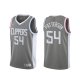 Camiseta Patrick Patterson NO 54 Los Angeles Clippers Earned 2020-21 Gris