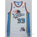 Camiseta Hill #33 Detroit Pistons Blanco