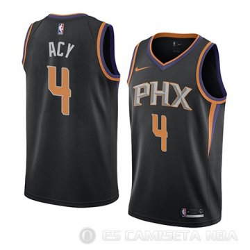 Camiseta Quincy Acy #4 Phoenix Suns Statement 2018 Negro