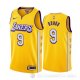 Camiseta Rajon Rondo #9 Los Angeles Lakers Ciudad Edition Amarillo