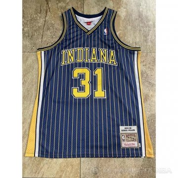 Camiseta Reggie R.Miller NO 31 Indiana Pacers Mitchell & Ness1994-95 Azul
