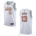 Camiseta Ricky Rubio #13 Cleveland Cavaliers Ciudad 2022-23 Blanco