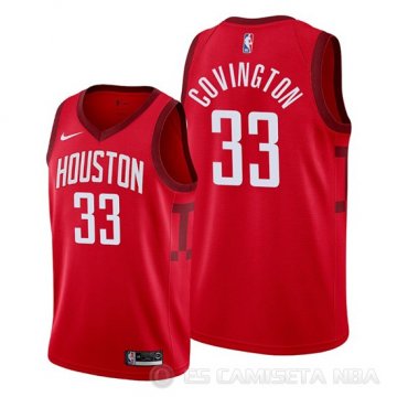 Camiseta Robert Covington #33 Houston Rockets Earned 2019-20 Rojo