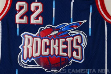 Camiseta Drexler #22 Houston Rockets Azul