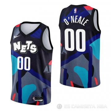 Camiseta Royce O\'neale #00 Brooklyn Nets Ciudad 2023-24 Negro