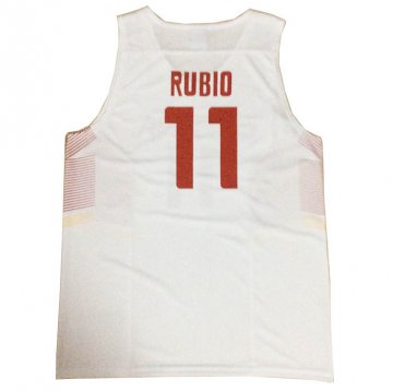 Camiseta Rubio #11 Espana Blanco