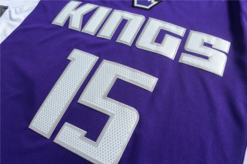 Camiseta Sacramento Kings Cousins #15 Purpura 2017
